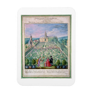 Dutch Garden, 1650 (w/c on paper) Magnet