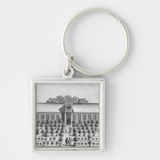 Dutch garden, from 'De Nederlandze Hesperides' by Key Ring (Front)