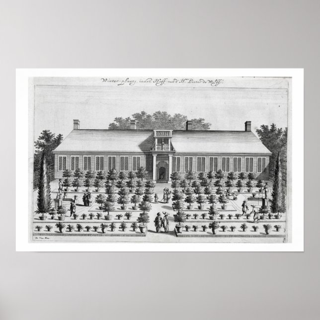 Dutch garden, from 'De Nederlandze Hesperides' by Poster (Front)