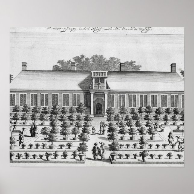 Dutch garden, from 'De Nederlandze Hesperides' by Poster (Front)