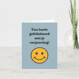 Dutch happy birthday  card