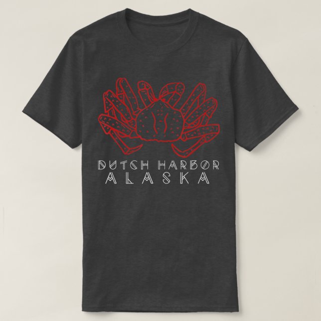 Dutch Harbour Alaska Crab  Alaskan Red King Crab L T-Shirt (Design Front)