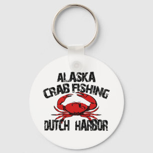 Dutch Harbour Alaska Crab Fishing Key Ring