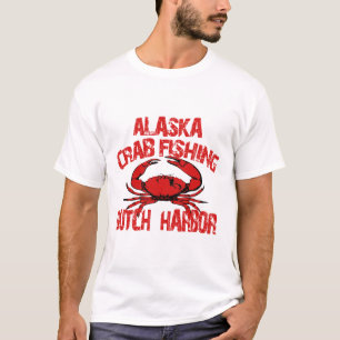Dutch Harbour Alaska Red Crab Fishing T-Shirt