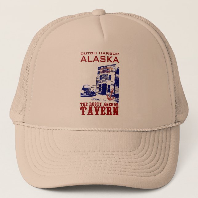 Dutch Harbour Rusty Anchor Tavern Trucker Hat (Front)
