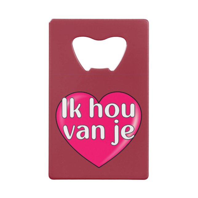 Dutch - I love you (Front)