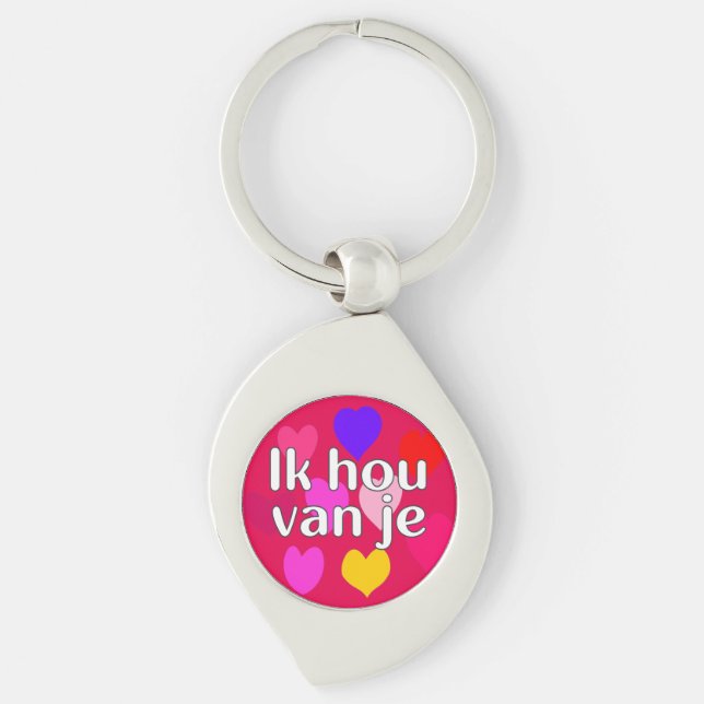 Dutch - I love you Key Ring (Front)