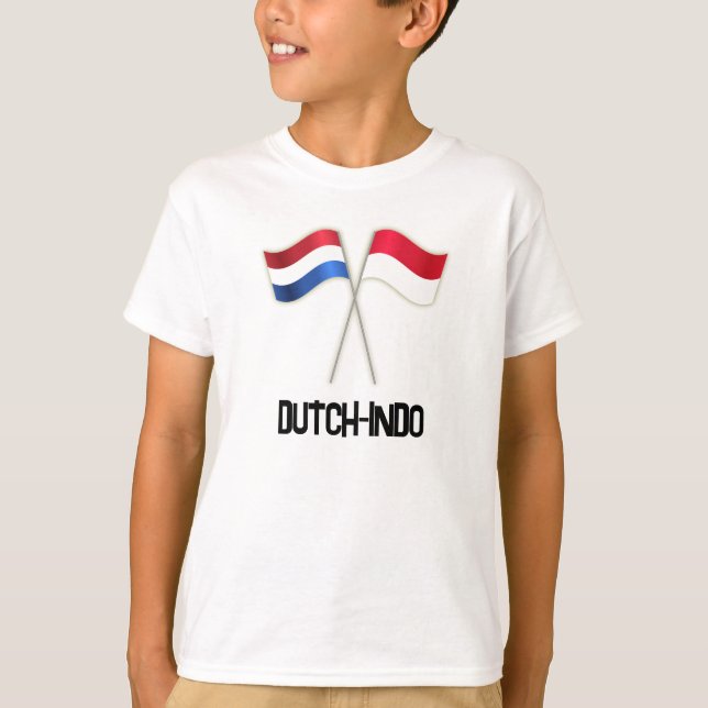 Dutch-Indo with Two Flags T-Shirt (Front)