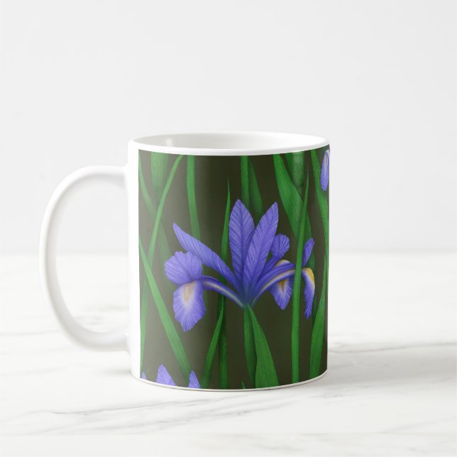 Dutch Iris Coffee Mug (Left)