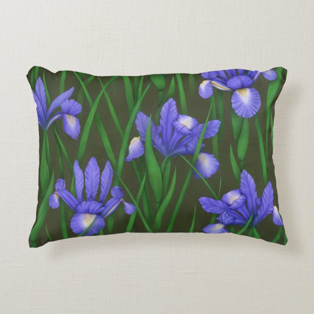 Dutch Iris Decorative Cushion (Front)
