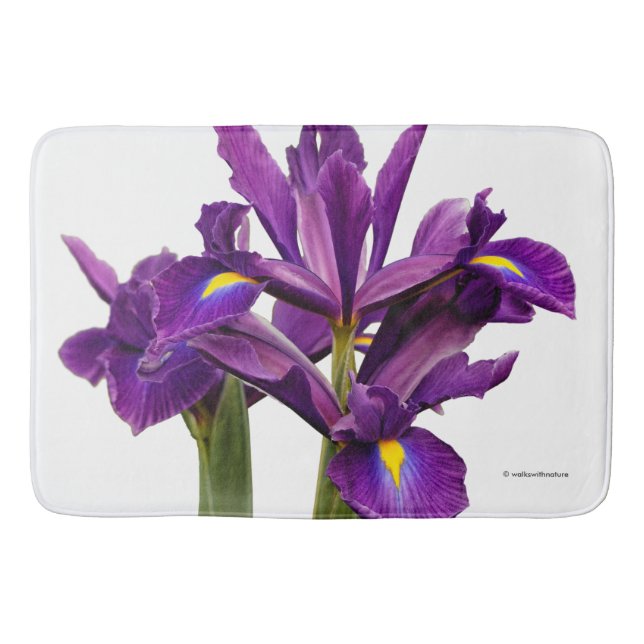 Dutch Iris Purple Sensation Bath Mat (Front)
