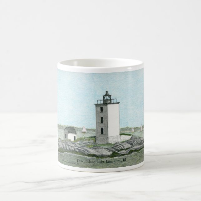 DUTCH ISLAND LIGHTHOUSE, NARRAGANSETT BAY MUG (Center)