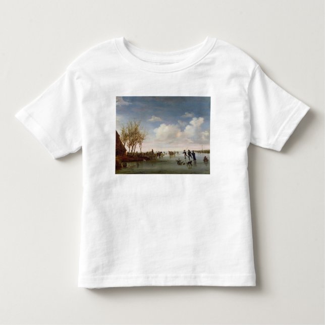 Dutch landscape with Skaters Toddler T-Shirt (Front)