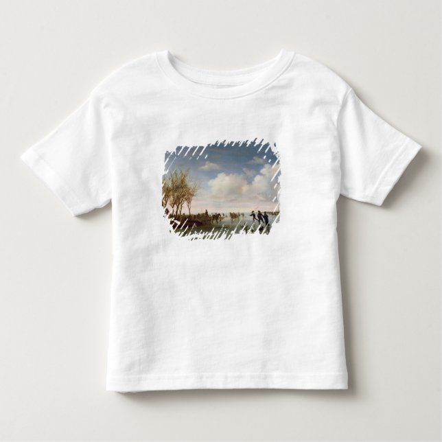 Dutch landscape with Skaters Toddler T-Shirt (Front)