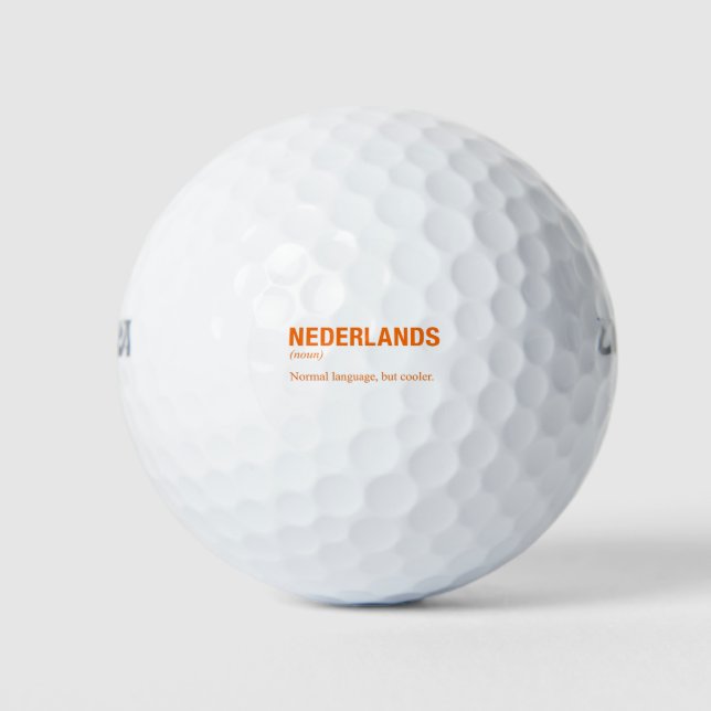 DUTCH Language Golf Balls (Front)