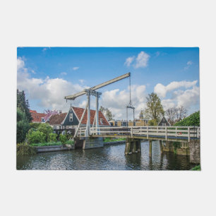 Dutch lifting wooden bridge doormat