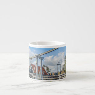 Dutch lifting wooden bridge espresso cup