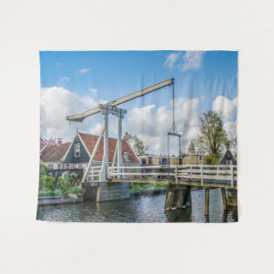 Dutch lifting wooden bridge tapestry