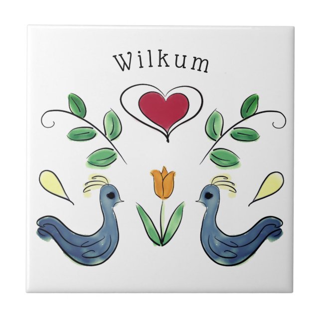 Dutch Love Ceramic Tile (Front)