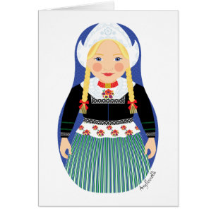 Dutch Matryoshka Card