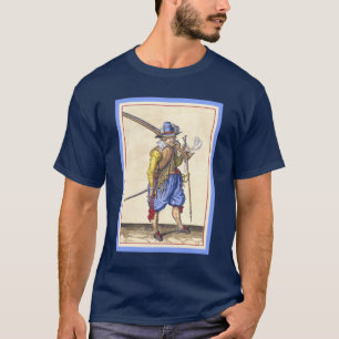 Dutch Musketeer T-Shirt from Engraving by DeGheyn