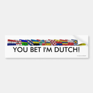 Dutch National and Provincial Flags Bumper Sticker