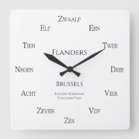 Dutch Numbers Personalised City Country Time Zone
