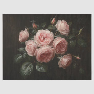 Dutch Old Masters Pink Roses Tissue Paper