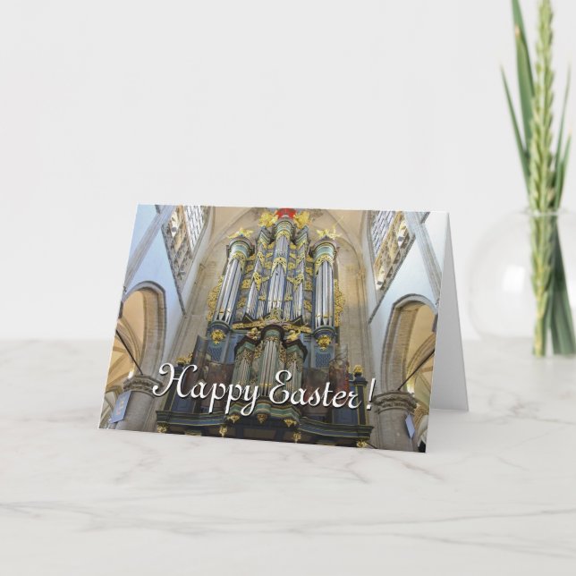 Dutch organ Easter card (Front)