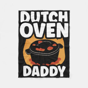 Dutch Oven Daddy Metal Iron Bbq Lover Dutch Oven D Fleece Blanket
