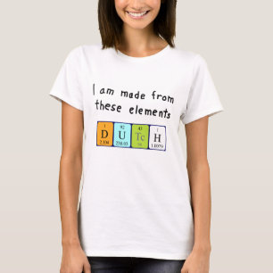 Dutch periodic table patriotic shirt