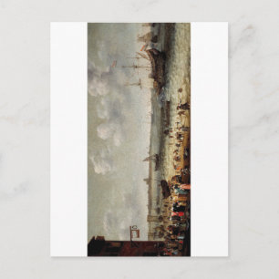 Dutch port near Brill city in Netherlands Postcard