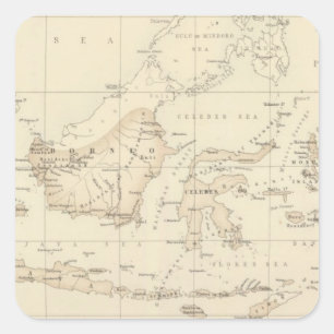 Dutch Possessions in the Indian Archipelago Square Sticker