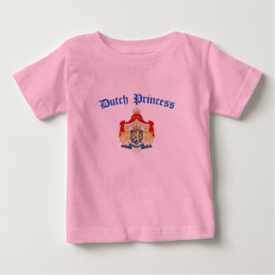 Dutch Princess (Holland Coat of Arms) Baby T-Shirt