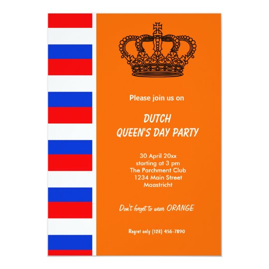 Dutch Queen's day (Koninginnedag) Card