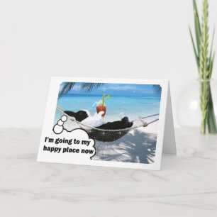 Dutch rabbit in happy place card