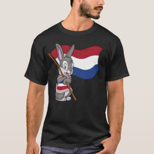 Dutch Rabbit Netherlands Flag T-Shirt