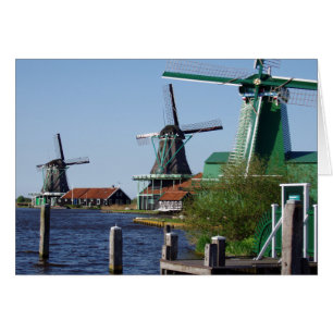 Dutch Red Green Zaanse Schans Dutch Windmills