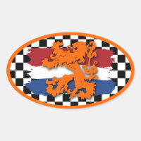 Dutch Red White Blue Flag Orange Lion Team Holland