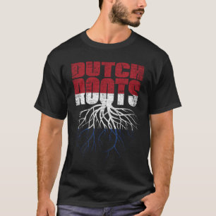 Dutch Roots Netherlands Heritage Flag T-Shirt