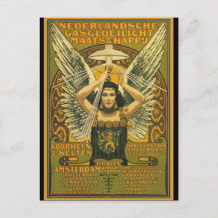 Dutch Selten Gasgloeilicht society formerly J. Postcard