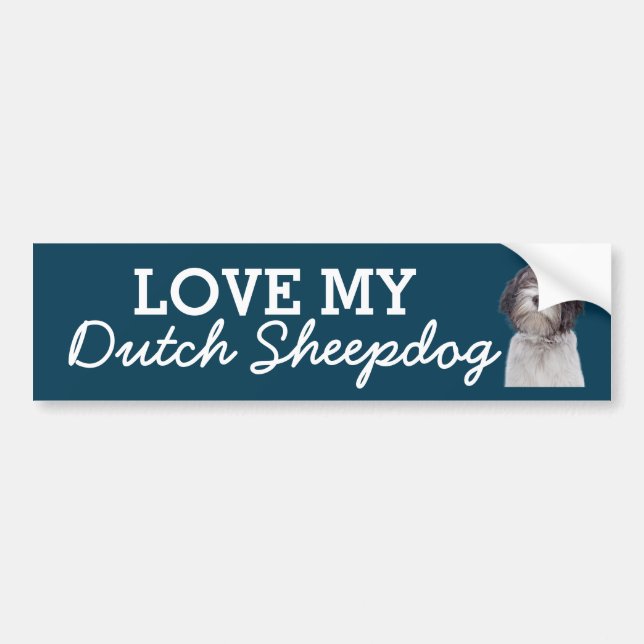 Dutch Shepherd bumper sticker (Front)
