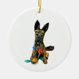 Dutch Shepherd Dog Christmas ornament