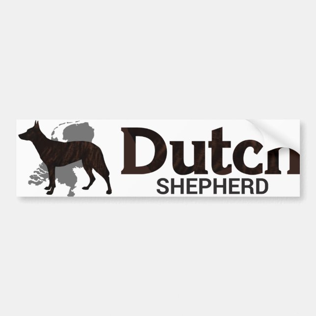 Dutch Shepherd Dog - Dutchie Bumper Sticker (Front)