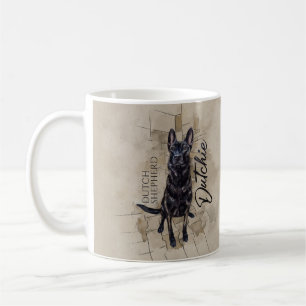 Dutch Shepherd - Dutchie Illustration Coffee Mug