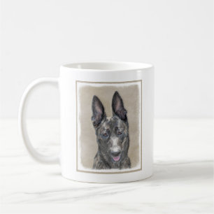 Dutch Shepherd Painting - Cute Original Dog Art Coffee Mug