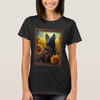 Dutch Shepherd Painting Sunflower Flower Mom Women