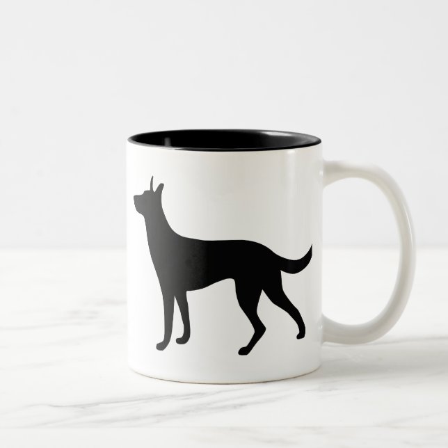 Dutch Shepherd Two-Tone Coffee Mug (Right)