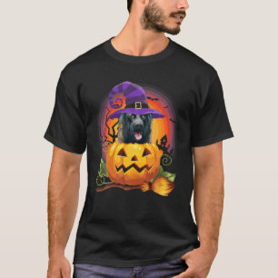 Dutch Shepherd Witch Pumpkin Halloween Dog Lover T-Shirt