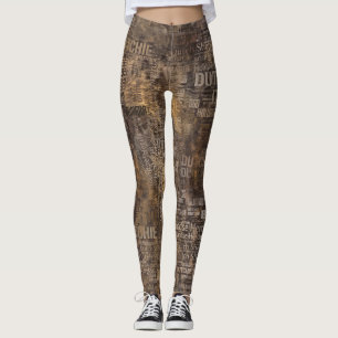 Dutch Shepherd - Word Art Pattern Leggings